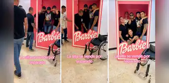 Joven con discapacidad física quería tomarse foto en caja de Barbie y sus amigos le cumplieron el sueño Joven con discapacidad física quería tomarse foto en caja de Barbie y sus amigos le cumplieron el sueño