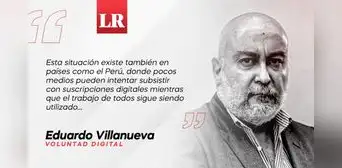 Prensa y plataformas, por Eduardo Villanueva Mansilla
