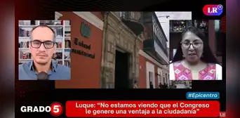 Ruth Luque en 'Grado 5': "Lo único que sostiene al Congreso y al Ejecutivo es la legalidad" Ruth Luque en 'Grado 5': "Lo único que sostiene al Congreso y al Ejecutivo es la legalidad"