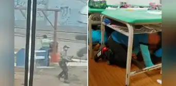 Carabayllo: policías y cobradores de cupos desatan balacera frente a colegio Carabayllo: policías y cobradores de cupos desatan balacera frente a colegio