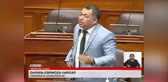 Darwin Espinoza: "Si María del Carmen hubiera postulado como vocera, solo tendría un voto" Darwin Espinoza: "Si María del Carmen hubiera postulado como vocera, solo tendría un voto"