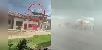 Loreto: vientos intensos de hasta 75 km/h destruyeron techos de viviendas en Iquitos Loreto: vientos intensos de hasta 75 km/h destruyeron techos de viviendas en Iquitos