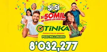 Resultados sorteo de La Tinka: mira aquí los números ganadores del 9 de agosto | VIDEO Resultados sorteo de La Tinka: mira aquí los números ganadores del 9 de agosto | VIDEO