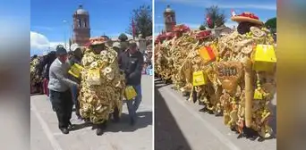 Autoridades en Puno caminan envueltos en panes y panetones: ¿qué significa esta costumbre?
