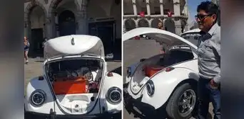 Convierten al tradicional 'Vocho' o ‘Cucaracha’ en auto eléctrico en Arequipa Convierten al tradicional 'Vocho' o ‘Cucaracha’ en auto eléctrico en Arequipa