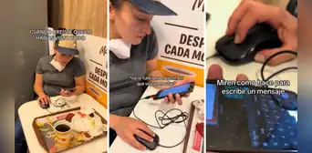 Joven tiene singular estrategia para escribir mensajes en su celular: el verdadero ‘Estoy cansado, jefe’ Joven tiene singular estrategia para escribir mensajes en su celular: el verdadero ‘Estoy cansado, jefe’