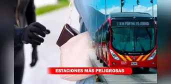 Transmilenio: estas son las 10 estaciones más peligrosas en Colombia Transmilenio: estas son las 10 estaciones más peligrosas en Colombia