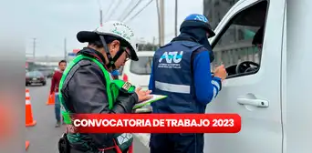Convocatoria de trabajo en ATU: ofrecen vacantes con pagos desde S/2.000 para fiscalizadores Convocatoria de trabajo en ATU: ofrecen vacantes con pagos desde S/2.000 para fiscalizadores