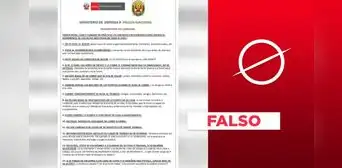 El Mininter, el Mindef y la PNP no dieron estas 14 recomendaciones: es un comunicado apócrifo El Mininter, el Mindef y la PNP no dieron estas 14 recomendaciones: es un comunicado apócrifo