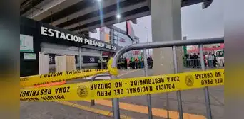 Metro de Lima: asesinan a balazos a mujer en exteriores de la estación Pirámide del Sol en SJL Metro de Lima: asesinan a balazos a mujer en exteriores de la estación Pirámide del Sol en SJL