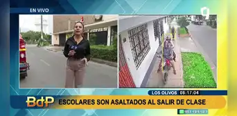 Los Olivos: ladrones asaltan en plena luz del día a escolares tras salir de clases