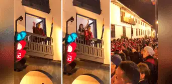 Coreano usa un poncho peruano y se anima a dar unos pasitos de huaino en festival del Cusco Coreano usa un poncho peruano y se anima a dar unos pasitos de huaino en festival del Cusco
