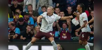 Con doblete de Haaland, Manchester City venció 3-0 a Burnley en el inicio de la Premier League Con doblete de Haaland, Manchester City venció 3-0 a Burnley en el inicio de la Premier League