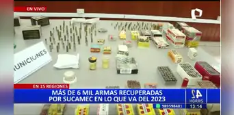 Sucamec recuperó más de 6.000 armas en lo que va del 2023: Lima y Callao tenían la mayor cantidad