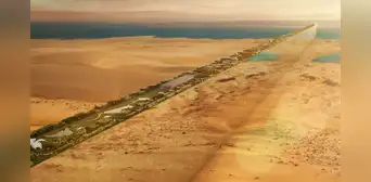 La ciudad futurista The Line: video muestra el avance de su construcción y cómo será por dentro