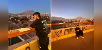 Sebastian Yatra visita puente Chilina en Arequipa y deja extraño mensaje: "Miriam, te amo" Sebastian Yatra visita puente Chilina en Arequipa y deja extraño mensaje: "Miriam, te amo"