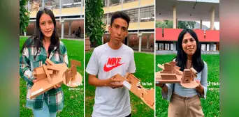 Estudiantes de Arquitectura de la UNI sorprenden al elaborar una maqueta con solo 4 soles Estudiantes de Arquitectura de la UNI sorprenden al elaborar una maqueta con solo 4 soles