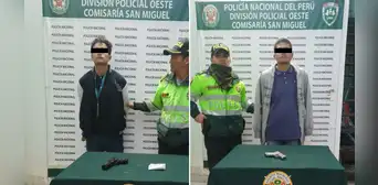 Requisitoriado por robo se paseaba con arma en parque de San Miguel Requisitoriado por robo se paseaba con arma en parque de San Miguel