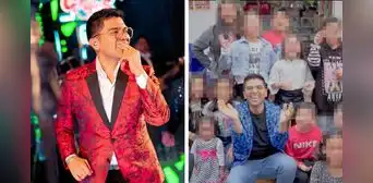 ¡El favorito de los niños!: Christian Yaipen canta junto con pequeños en Chachapoyas