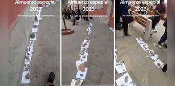 Estudiantes de la UNMSM usaron piedras para reservar su tradicional almuerzo especial: “Otro level”