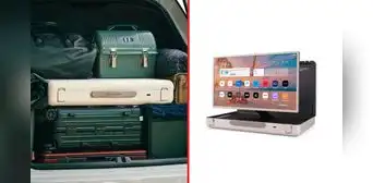 Parece una maleta, pero dentro oculta un Smart TV de 27 pulgadas con batería integrada Parece una maleta, pero dentro oculta un Smart TV de 27 pulgadas con batería integrada