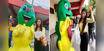 Sanmarquina es la primera en recibir el tradicional almuerzo y se hace viral: "El gusano legendario"