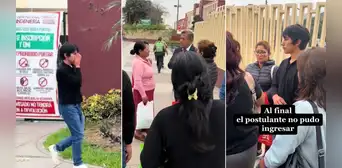 Joven llegó tarde al examen de la UNI y madres se solidarizan: "Viene de Junín y se equivocó de ruta"