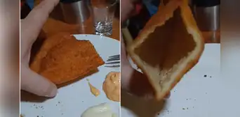 Joven queda en shock al darse cuenta de que la empanada que compró no tenía relleno: "Viene aparte” Joven queda en shock al darse cuenta de que la empanada que compró no tenía relleno: "Viene aparte”