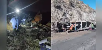 Huancavelica: reportan 10 muertos y 6 heridos tras volcadura de bus en Huaytará