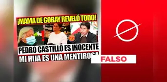 Madre de Sada Goray no dijo: "Mi hija es mentirosa, Castillo es inocente" Madre de Sada Goray no dijo: "Mi hija es mentirosa, Castillo es inocente"