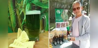 Cerveza hecha con bambú Cerveza hecha con bambú