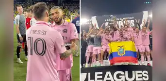 El gran gesto de Messi con el excapitán del Inter Miami a la hora de alzar la Leagues Cup El gran gesto de Messi con el excapitán del Inter Miami a la hora de alzar la Leagues Cup