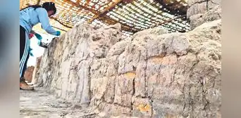 La Libertad: hallan nuevo muro de 4.500 años en huaca Tomabal en Virú La Libertad: hallan nuevo muro de 4.500 años en huaca Tomabal en Virú