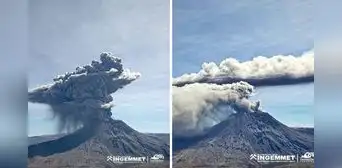 Alerta en el volcán Ubinas: reportan la explosión más fuerte hasta el momento con emisión de cenizas Alerta en el volcán Ubinas: reportan la explosión más fuerte hasta el momento con emisión de cenizas
