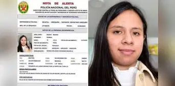 Apareció Romina Muñoz, joven universitaria reportada como desaparecida hace 5 días en Arequipa