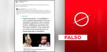 Es falso que el papa Francisco "justificó a los pedófilos" o dijo que "Dios los creó por una razón"