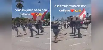 Zapato de mujer sale volando durante desfile en Amazonas: “¡Nada la detiene!”