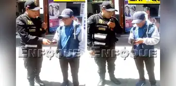 Sereno en Ayacucho persigue a transeúnte para devolverle billetera con S/600: "Buen ejemplo"