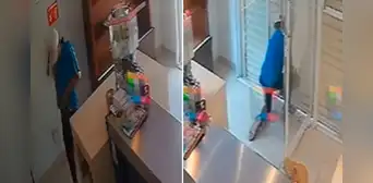 Ladrón entra a robar una tienda, pero termina encerrado por la vendedora: “Me gustan los finales felices”