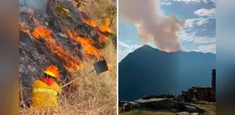 Incendio forestal en Cusco afecta a 20 hectáreas del distrito de Machupicchu