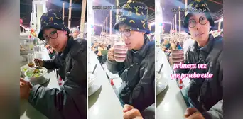Coreano va a mercado del Cusco y se deleita con el sabor del caldo de gallina: Qué rico