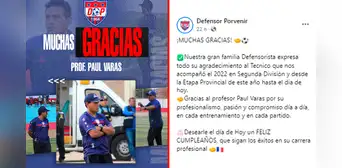 ¡Insólito! Club de fútbol peruano despide a DT y luego lo saluda por su cumpleaños