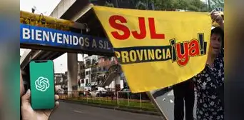 ¿San Juan de Lurigancho debería ser una provincia de Lima? Esto respondió ChatGPT