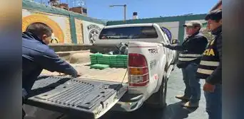 PNP incauta cargamento de droga por más de S/1 millón en vehículo en Puno PNP incauta cargamento de droga por más de S/1 millón en vehículo en Puno