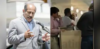 Congresista Héctor Valer protagonizó altercado con pacientes de una clínica en San Borja Congresista Héctor Valer protagonizó altercado con pacientes de una clínica en San Borja
