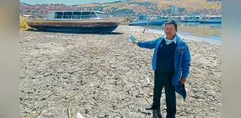 Puno: agoniza el viejo lago de los incas por desagües y estrés hídrico