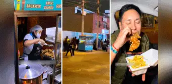 Vendedora ambulante la rompe con venta de pollo broaster en San Miguel: “Bien taypá” Vendedora ambulante la rompe con venta de pollo broaster en San Miguel: “Bien taypá”