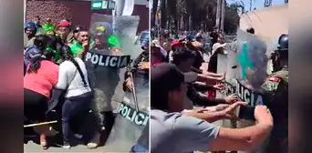 Tacna: PNP reprimió violentamente a manifestantes que rechazan presencia de Dina Boluarte