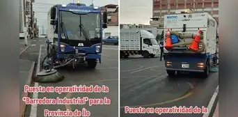Estrenan máquina para asear calles en Moquegua y en redes 'trolean': "¿Como limpiará los baches?" Estrenan máquina para asear calles en Moquegua y en redes 'trolean': "¿Como limpiará los baches?"