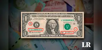 Este es el billete de 1 dólar, conocido como 'arcoíris', que puedes vender por más de Bs. 87 billones